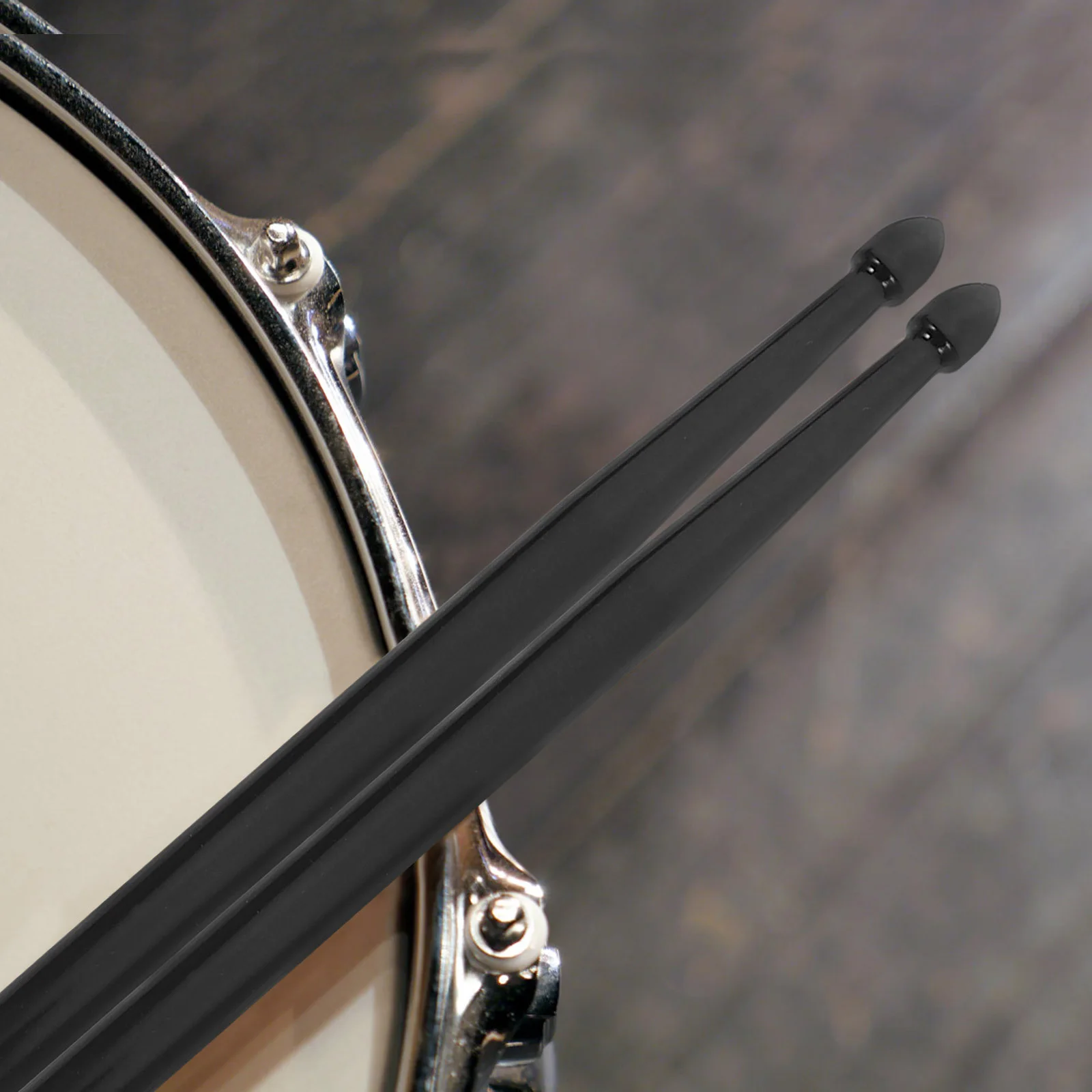 

Drumsticks Double-headed Professional End Tip Musical Instrument Black Sided Child
