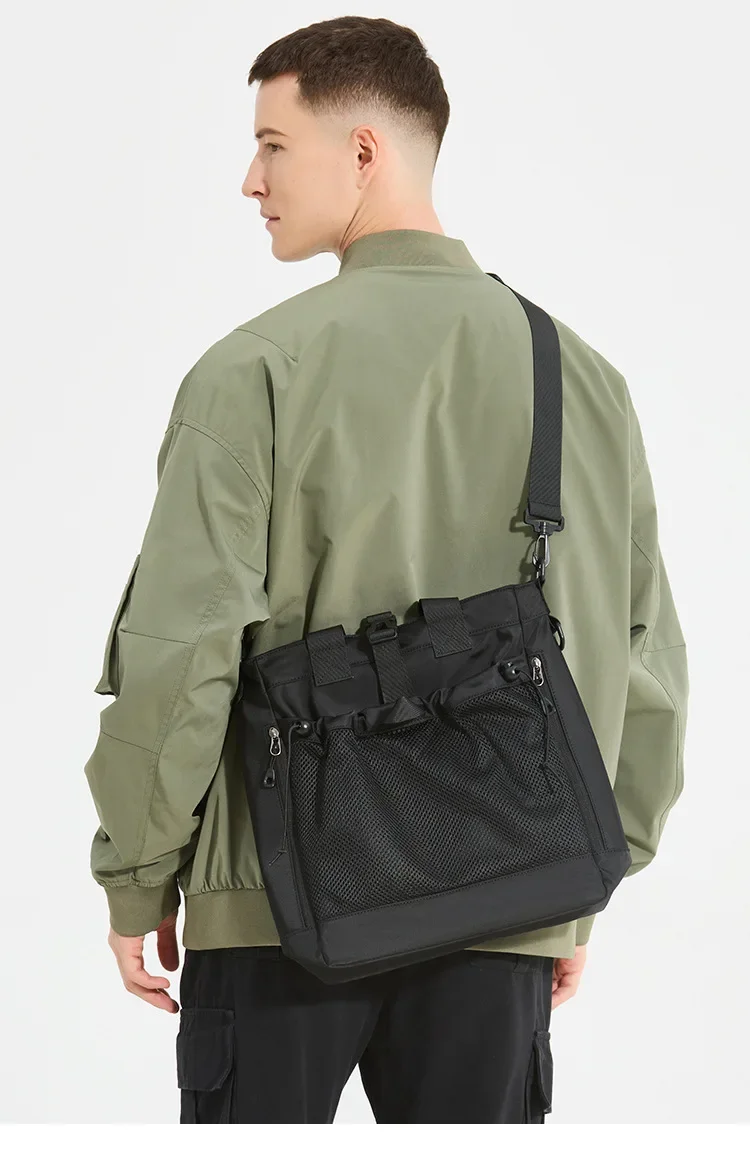New Trendy Crossbody Bag Men Tactical Large Capacity Shoulder Bags Men Handbags Casual Multiple Pockets Crossody bags Male Totes