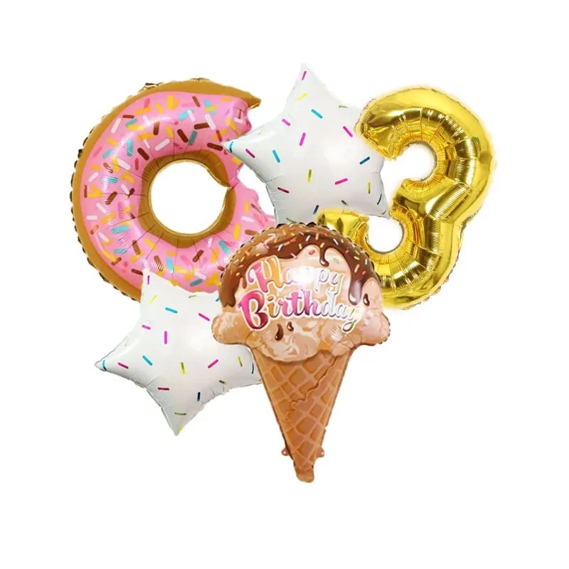 

Disney детский день рождения вечерние 32 дюйма золотой цифровой десерт Алюминиевая Пленка воздушный шар украшение