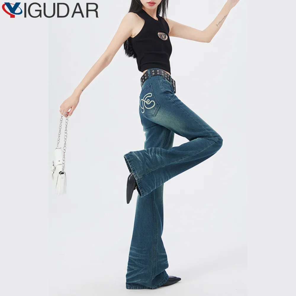 

Y2K Jeans Women Korean Fashion High Waist Denim Trousers Japanese Harajuku Streetwear Pants Clothes Woman trousers ropa mujer