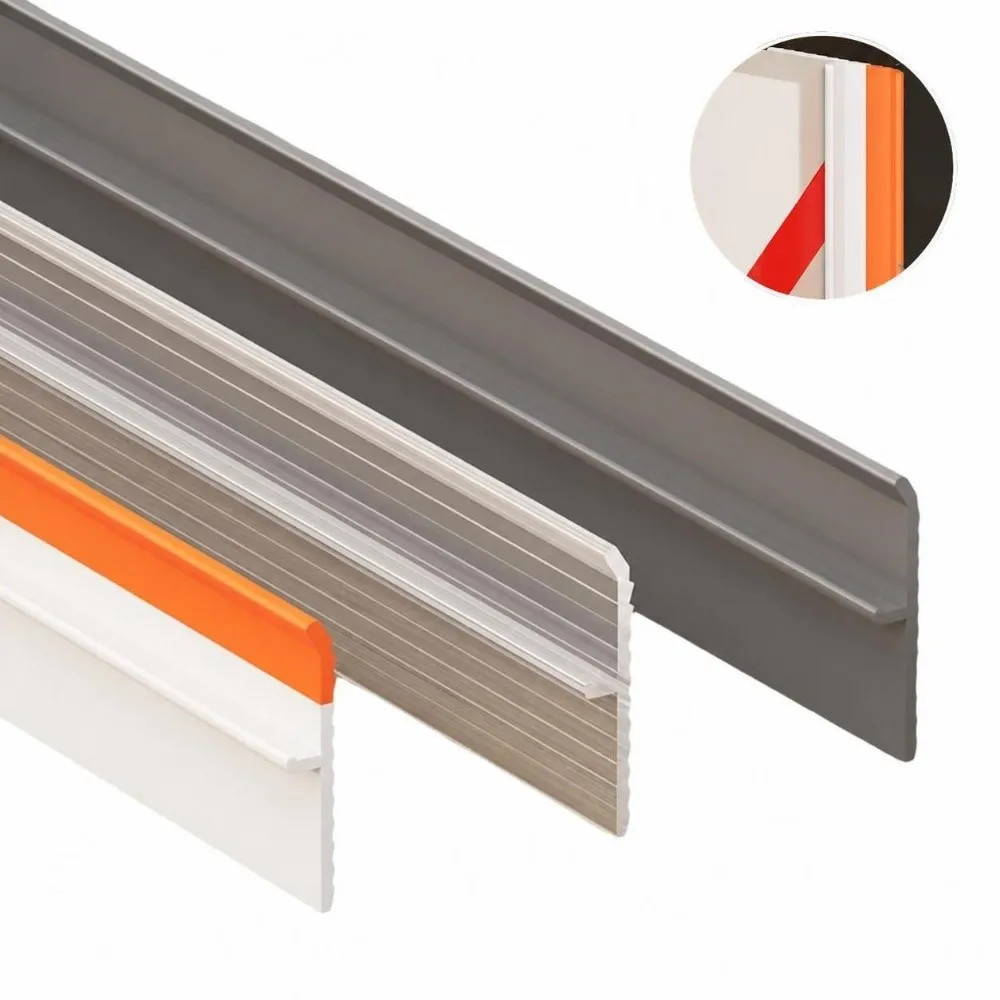 Self Adhesive Cabinet Door Seal Strip Waterproof Strong Rebound Wardrobe Gap Seal Dustproof Practical Door Gap Filler