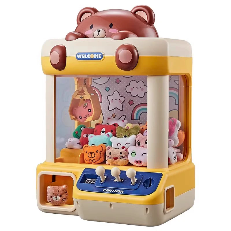 

2025 Household doll grabbing machine Large children's toy clip doll Small twisted egg Birthday gift for boys and girls