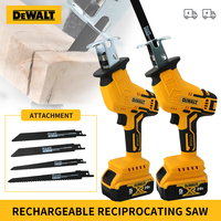 Dewalt 18V 20V Battery Brushless Cordless Reciprocating Saw Wireless Chainsaw Cut Saw Wood Pipe Cutting WithSawblade Power Tools