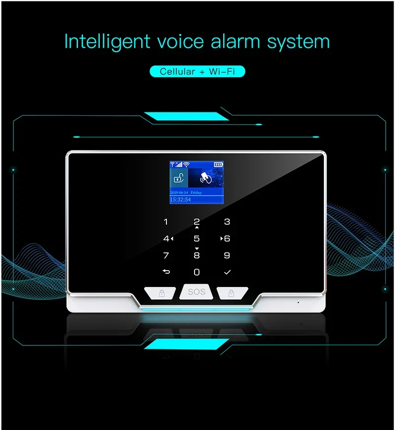 Smart Intruder Wireless House Security Tuya Burglar Wifi 4g GSM Home Alarm System Kit alarmanlage haus drathlos wifi