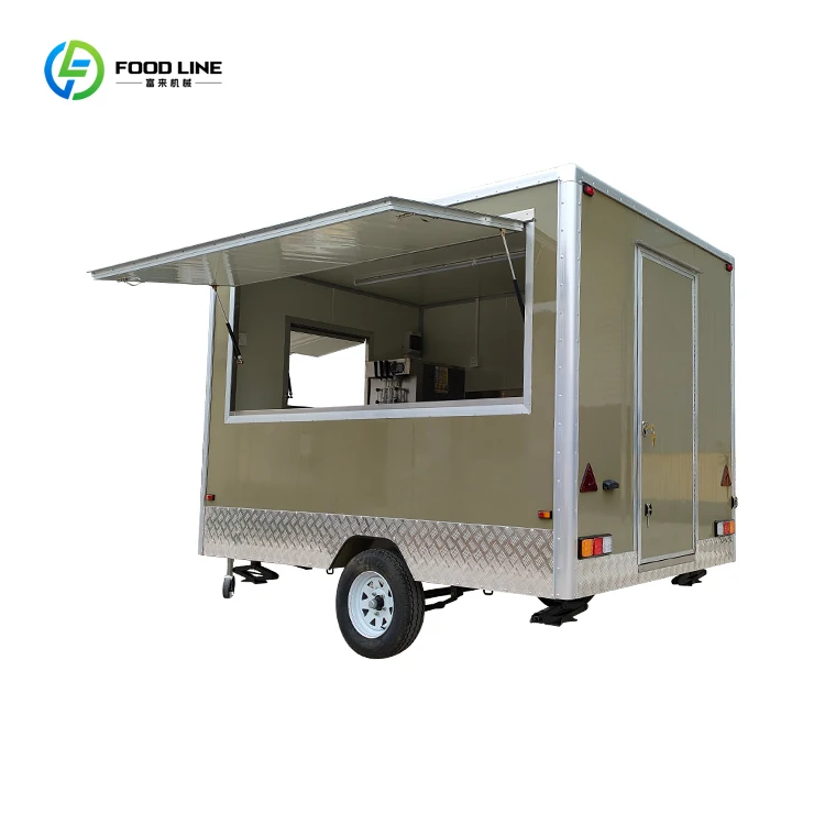 

С сертификацией DOT CE Мобильный грузовик для кофе и фаст-фуда Полностью оснащенный грузовик для мороженого Тележка для хот-догов