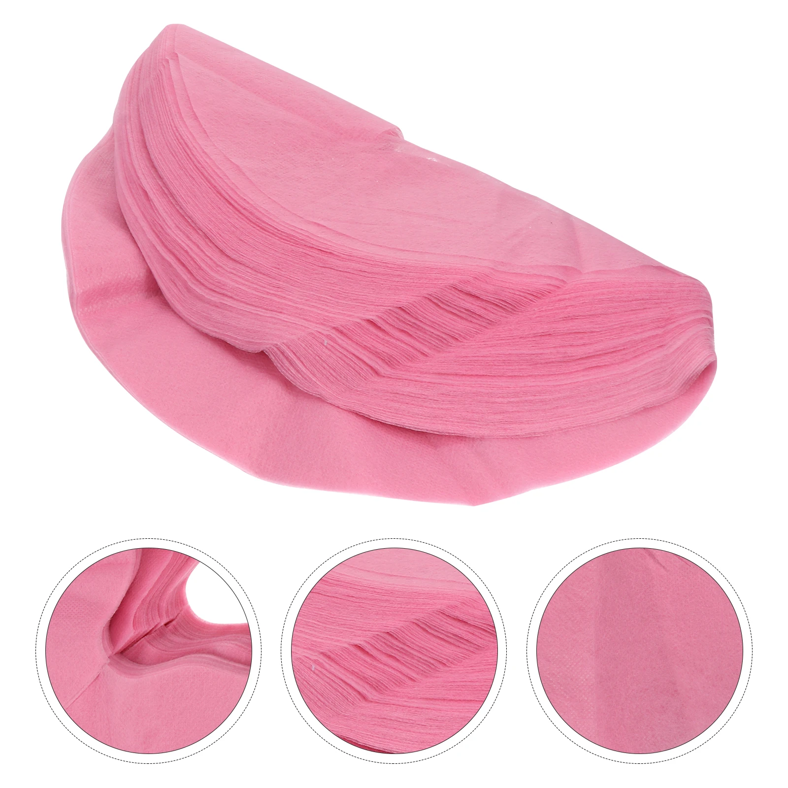 50 قطعة منصات تدليك الوجه القابل للتصرف الجمال حصيرة تنفس غير عصا ل سبا صالون عيادة سرير تدليك غطاء ثقب الوجه منشفة #1