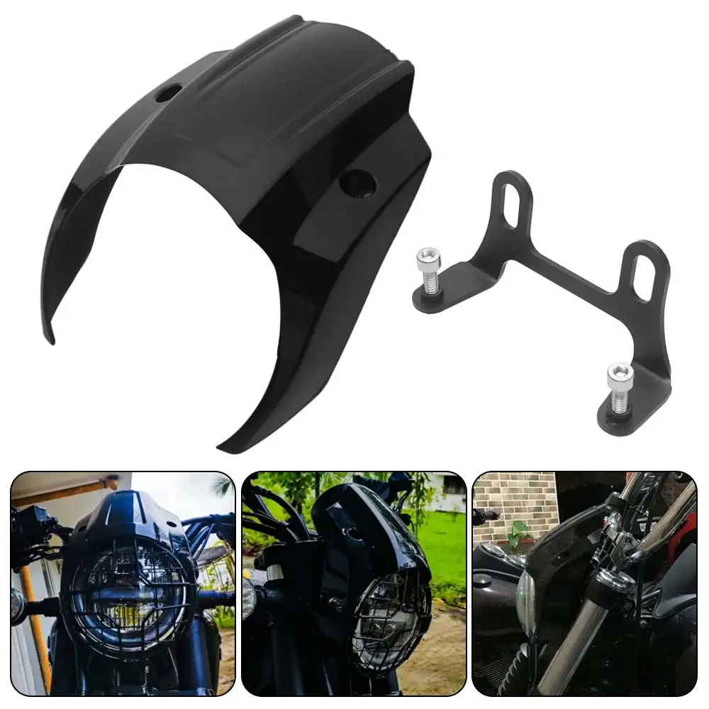 

Комплект для крепления переднего обтекателя (1 шт.) для Harley Softail Street Bob FXBBS 114 FXBB 107 2018–2022, глянцевый черный, из АБС-пластика