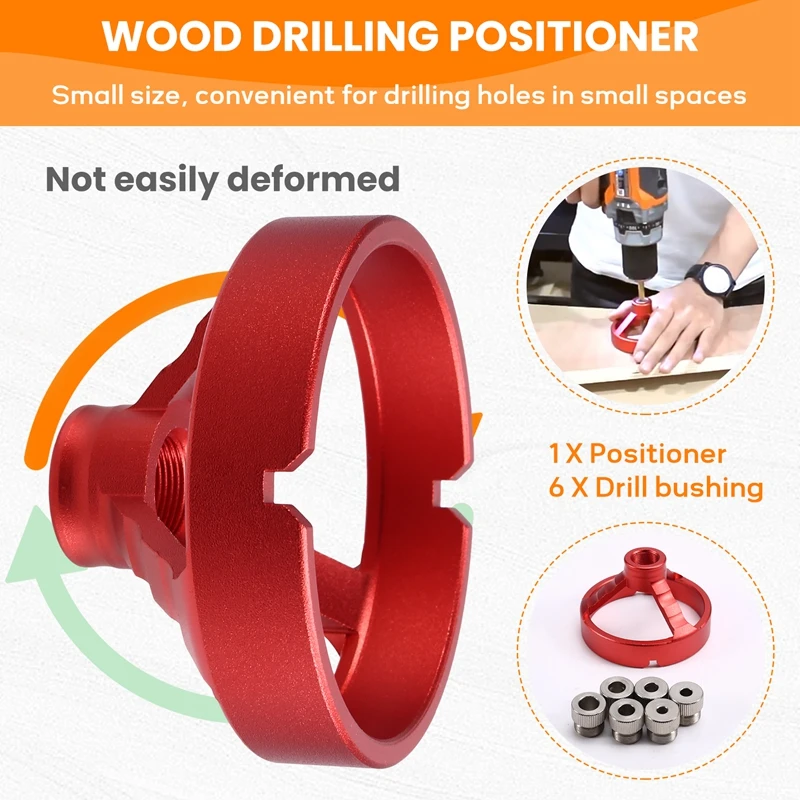 90 Degree Drill Guide 5/6/7/8/9/10Mm Drill Bit Hole Puncher Locator Jig Hinged Hole Opener Woodworking Tools-AT64