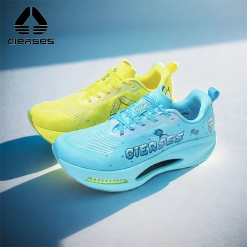 남성용 마라톤 풀카본 플레이트 러닝화 야외 경량 통기성 충격흡수 스포츠화 CIERSES