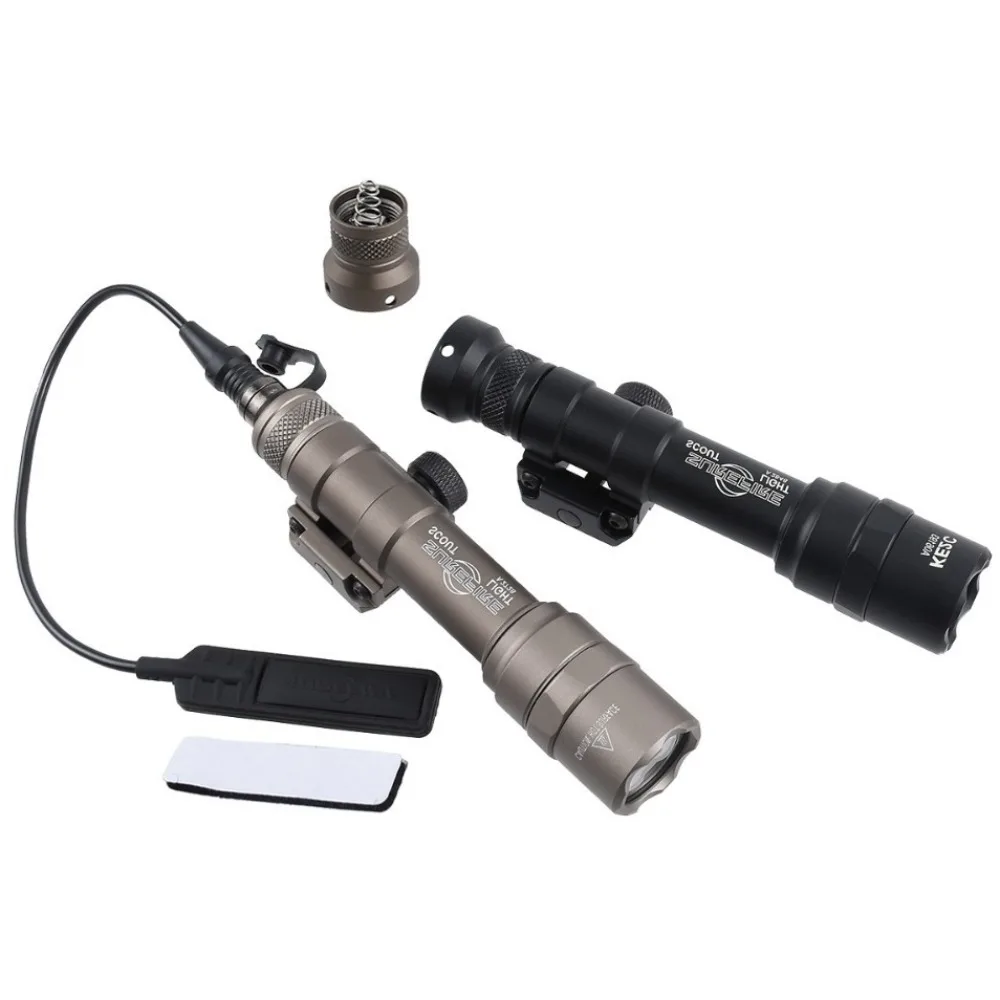 M300B M600B Tactical Flashlight Super Bright LED Lamp Metal Body Torch with Tail Control Constant Lighting Outdoor Light