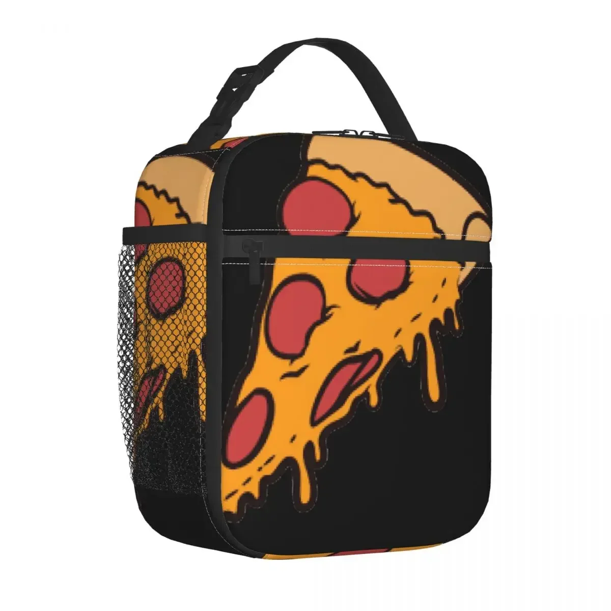 Insulated Lunch Bag Pepperoni Pizza Lunch Box Tote Food Handbag