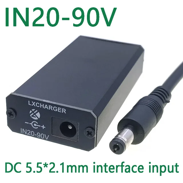 Moduł obniżający napięcie XT60 XT90 EC5 do 5V DC20-90V, adapter szybkiego ładowania telefonów komórkowych PD65W PD/QC3.0 QC2.0 z podwójnym USB i Type-C