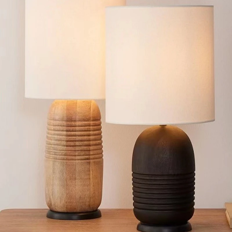 

Creative minimalist designer solid wood desk lamp bedroom living room B & B hotel clubhouse decoration
