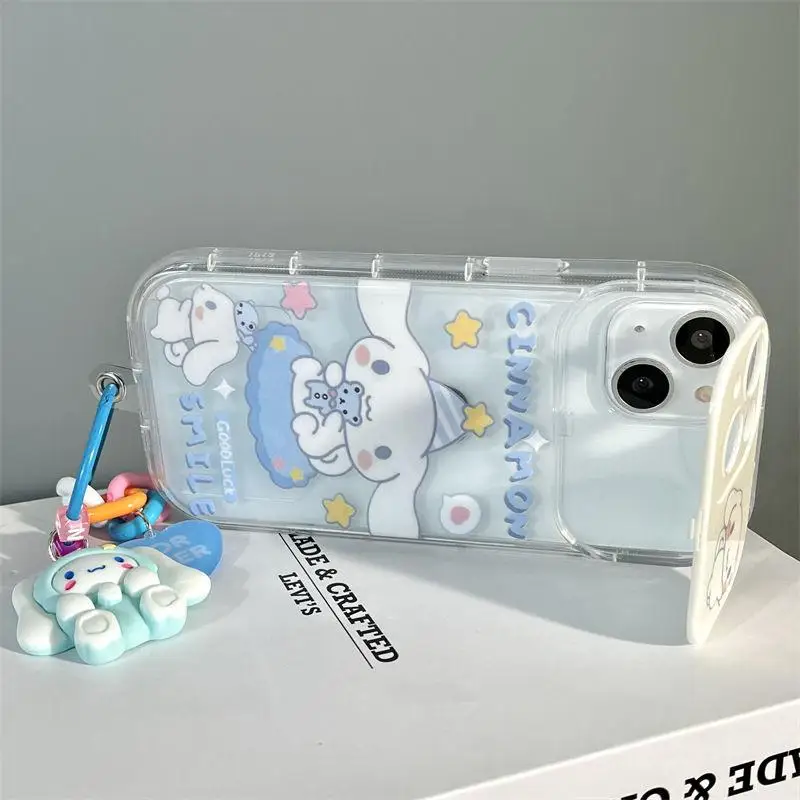 Зеркальный чехол для iPhone 15 14 13 12 11 Pro Max X XS XR 6 7 8 Plus 6S Cinnamoroll