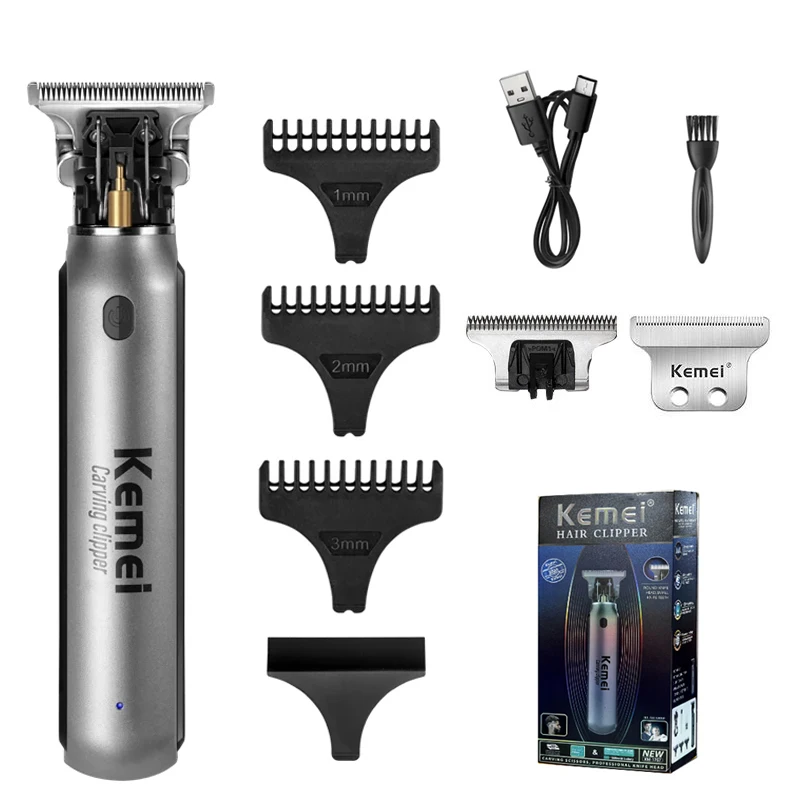 KEMEI Professional Electric Hair Trimmer for Men, Cordless Beard and Hair Clipper, Hair Cutter Machine, Rechargeable Set,Km-1757