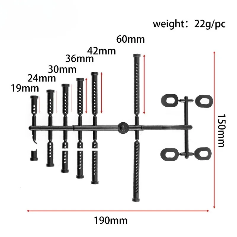 

1/12 1/14 1/16 1/18 RC Car Body Mount Post Shell Column RC Car Upgrade Parts Accessories