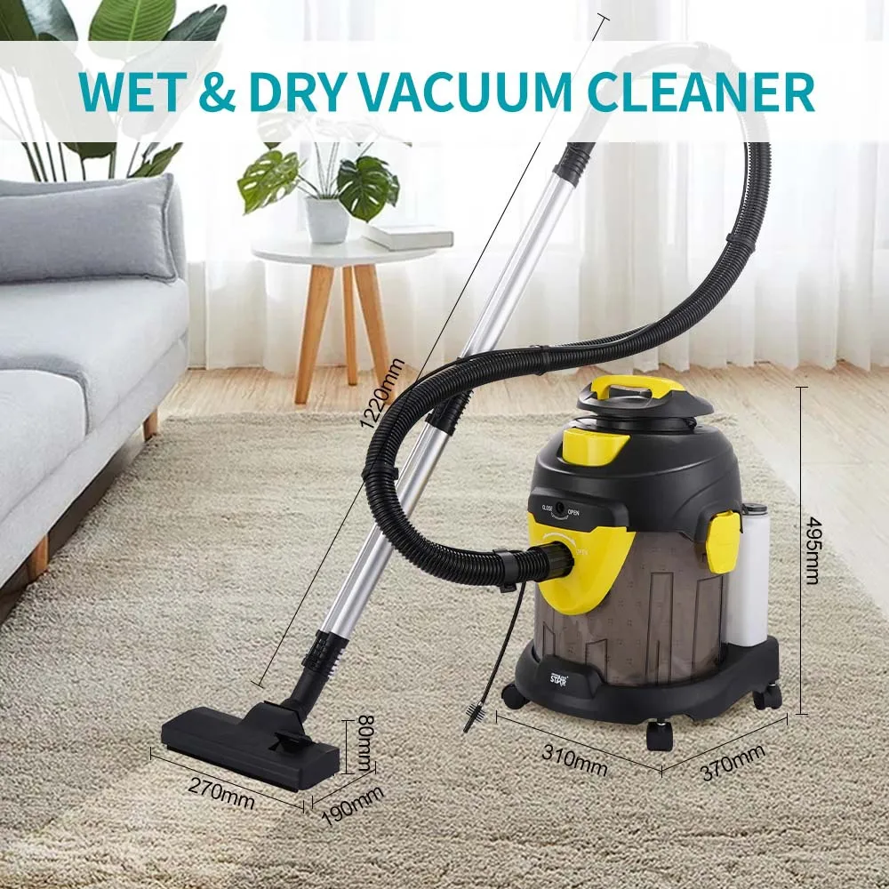 High power and high suction hand-held wet and dry bucket vacuum cleaner