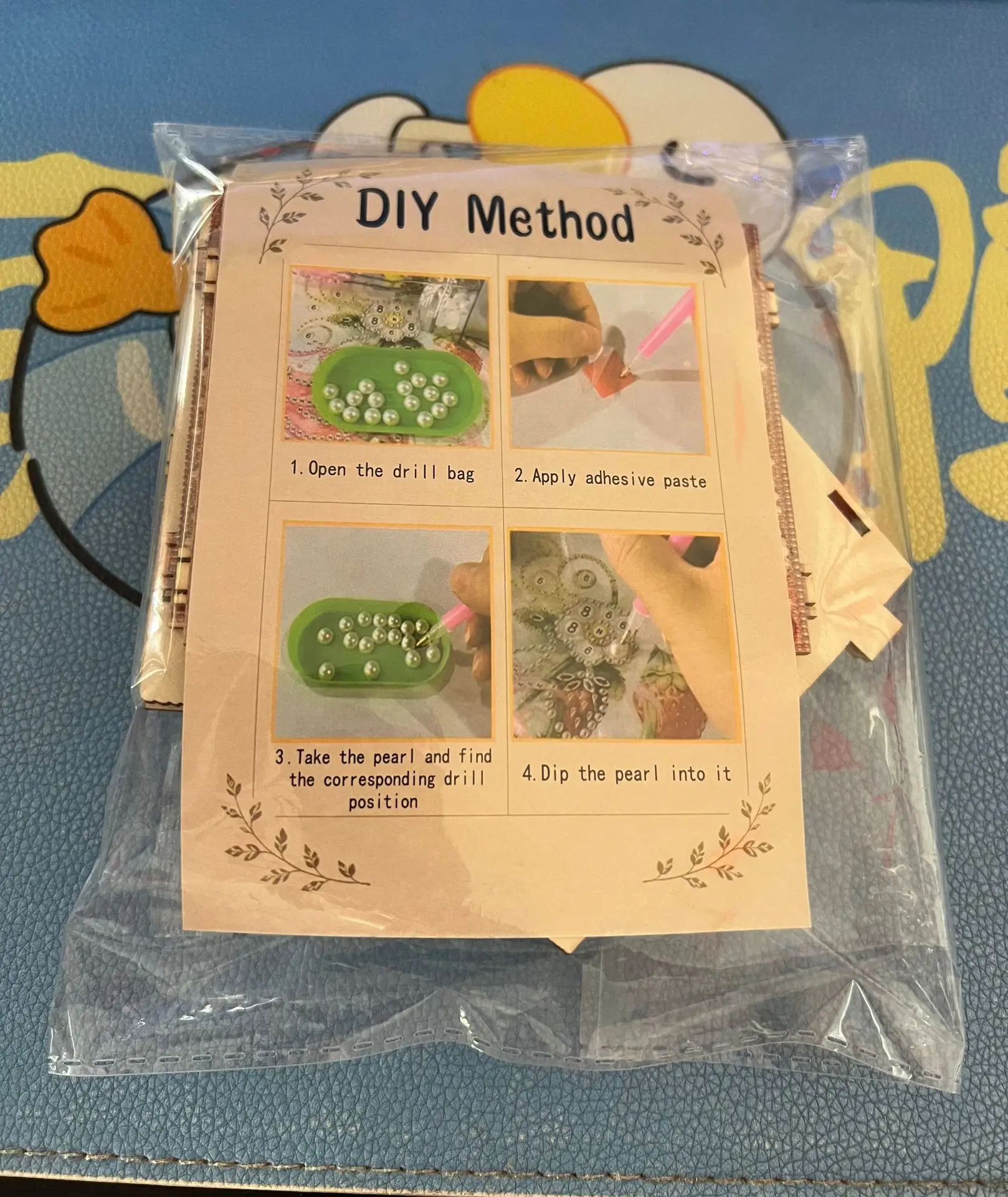 3D-Diamantmalerei Weihnachtshütte-Set, DIY-Handarbeit, Kristall-Strass-Haus, Bastelartikel, festliches Weihnachtsschmuck-Geschenk für Kinder und Erwachsene – Detail 3
