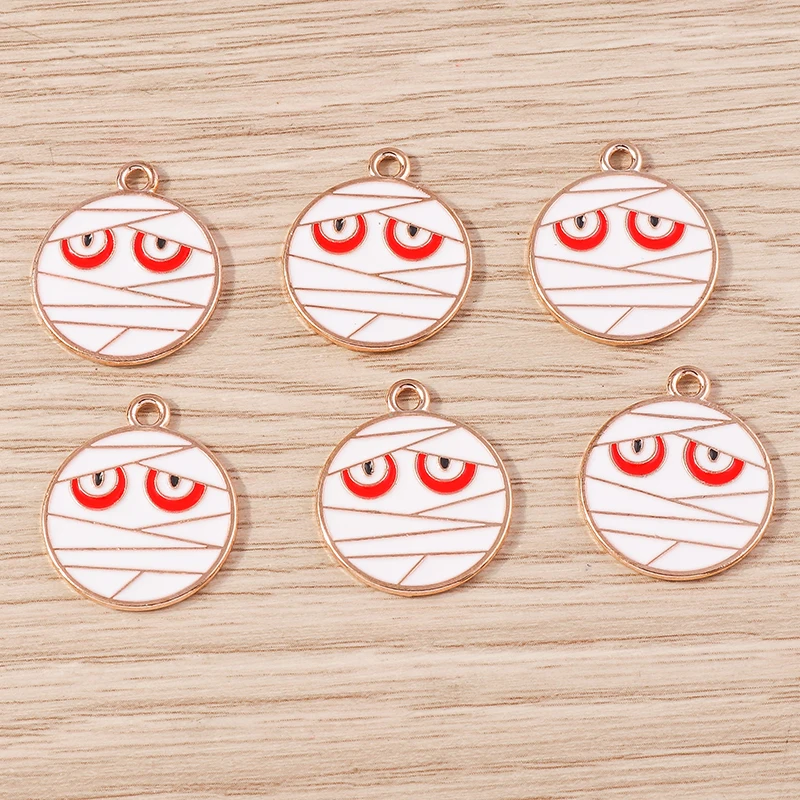 10 Stück 13 x 25 mm Punk-Emaille-Kreuz-Charms für Schmuckherstellung, Anhänger, Halsketten, Ohrringe, DIY, handgefertigte Schlüsselanhänger, Bastelzubehör – Detail 18