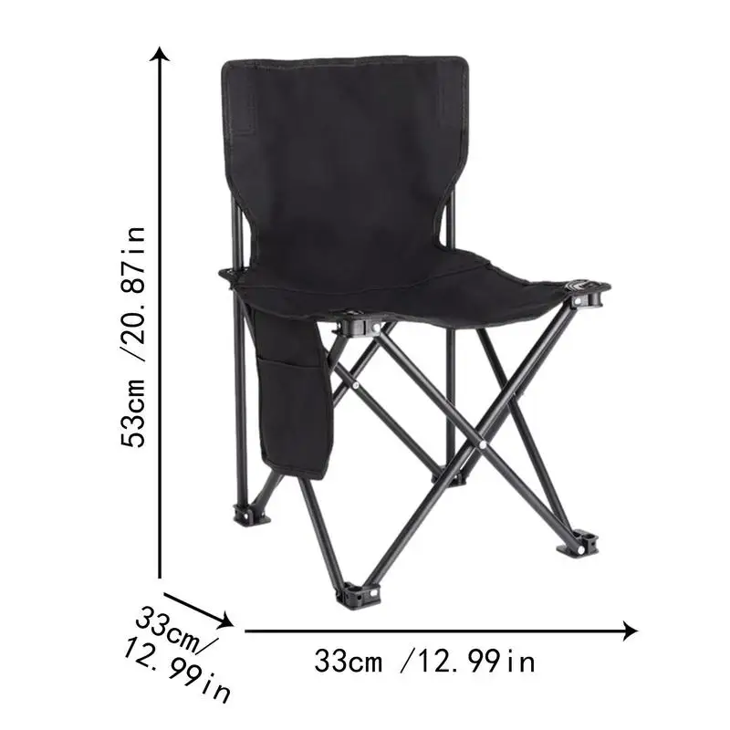 Outdoor Folding Chairs Outdoor Oxford Cloth Chair For Camping 200kg Load Bearing Rustproof Ergonomic Portable Sitting Chair For