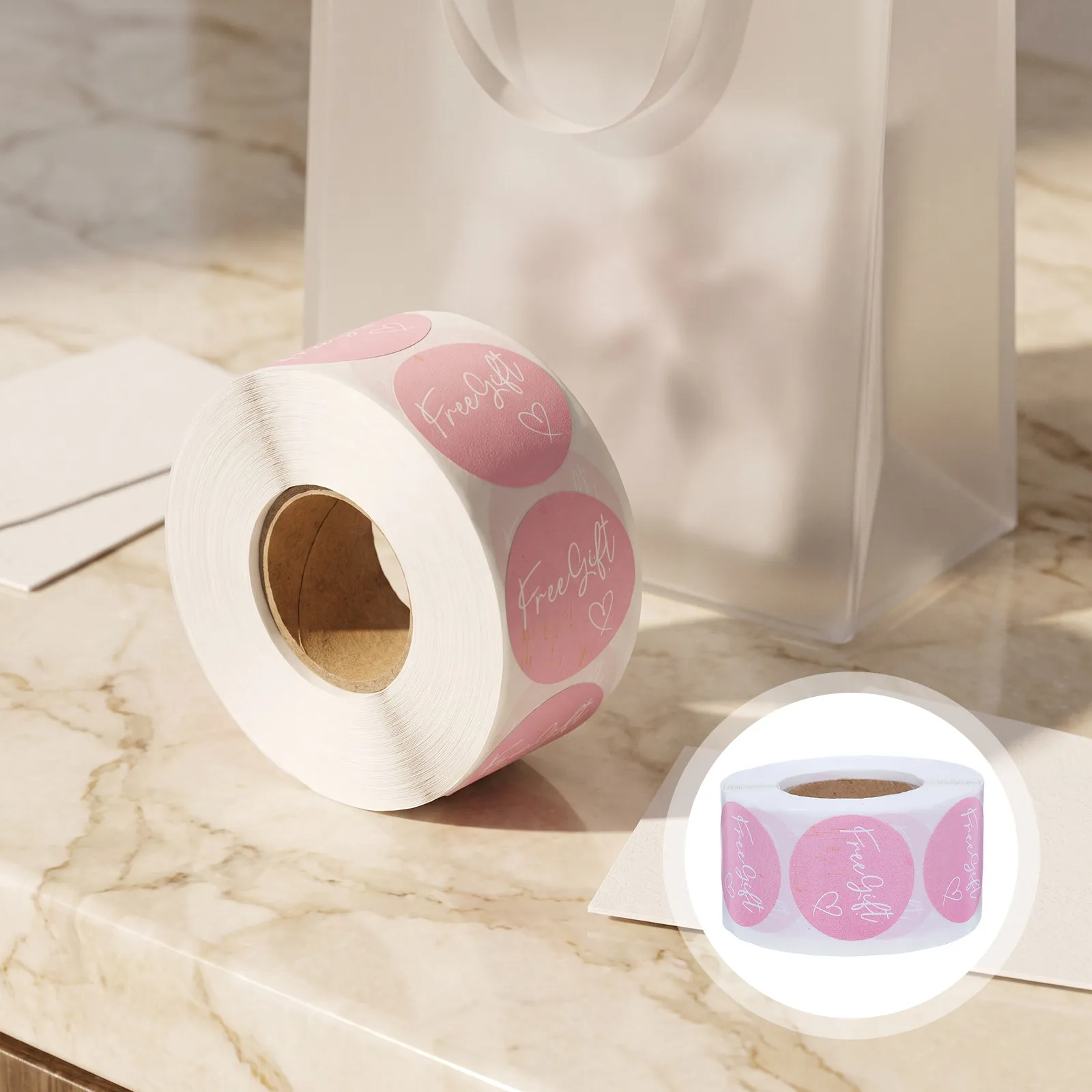 Bright Color Dot Stickers 2 Rolls Self Adhesive Circle Labels for Home Office Storage Packaging Sealing
