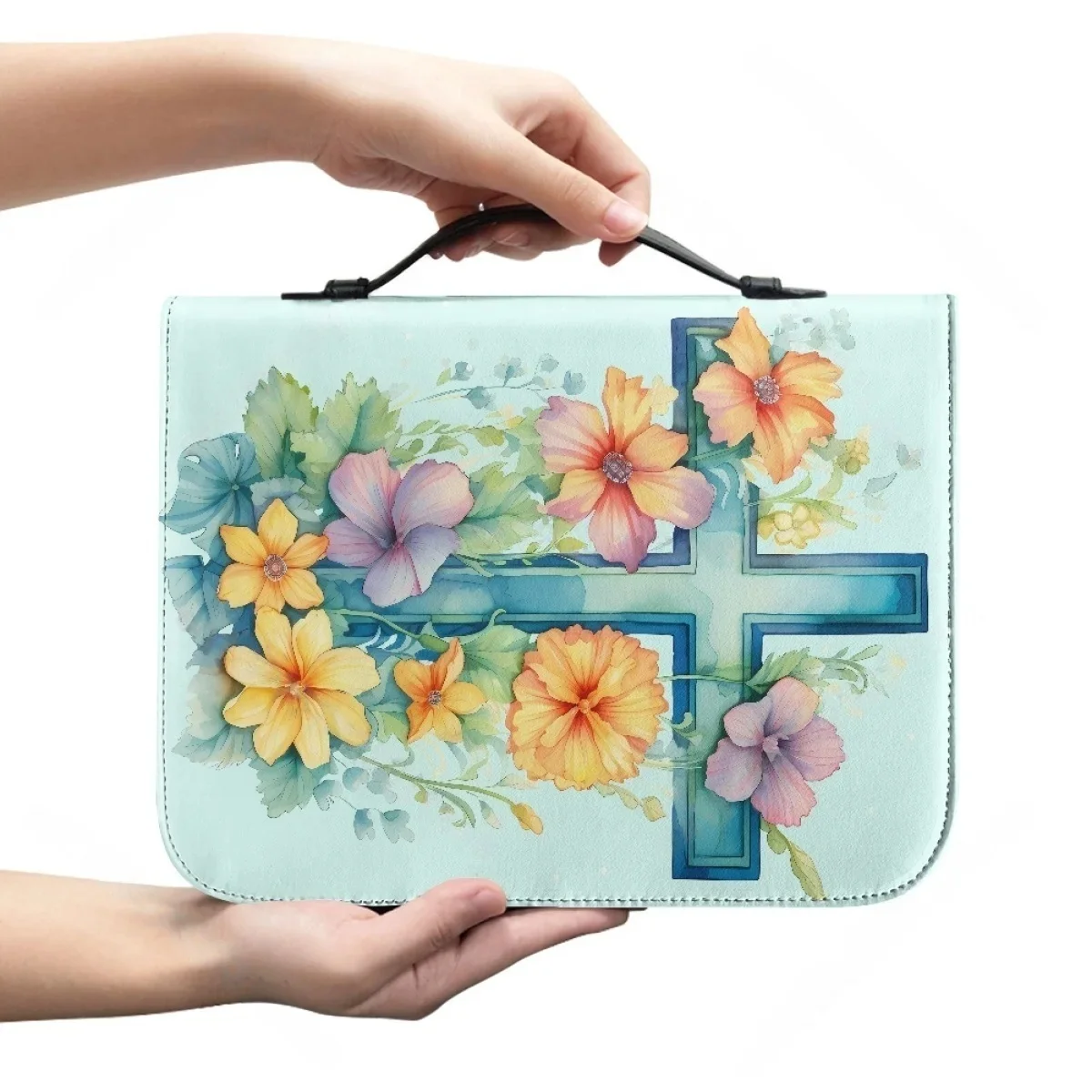 bolsa-personalizada-para-biblia-feminina-2024-design-floral-bonito-com-cruz-bolsa-de-armazenamento-para-biblia-sagrada-em-couro-pu-com-alca-e-ziper