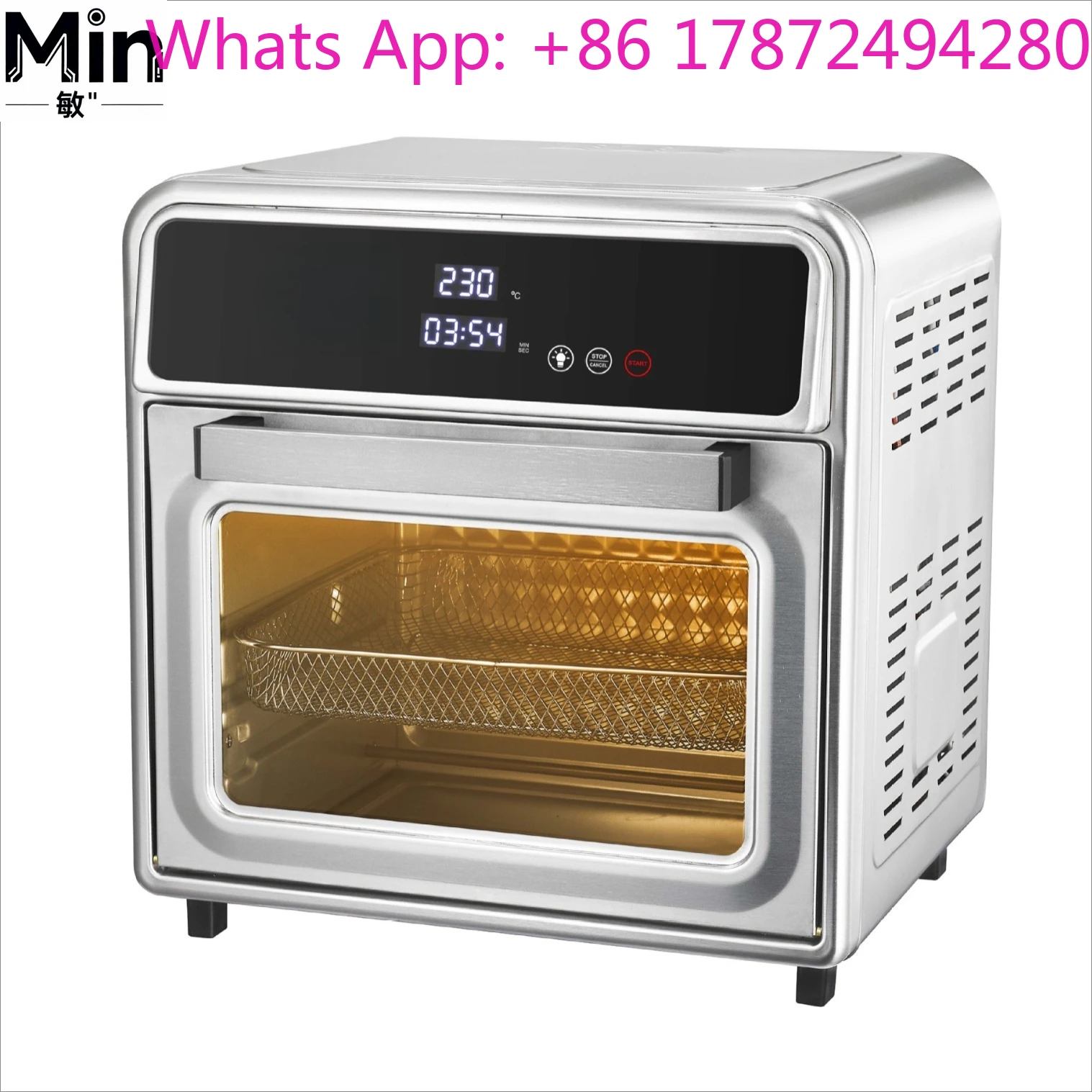 20L Stainless Steel Air Fryer Oven Multifunctional  Electric Baking Air Fryer