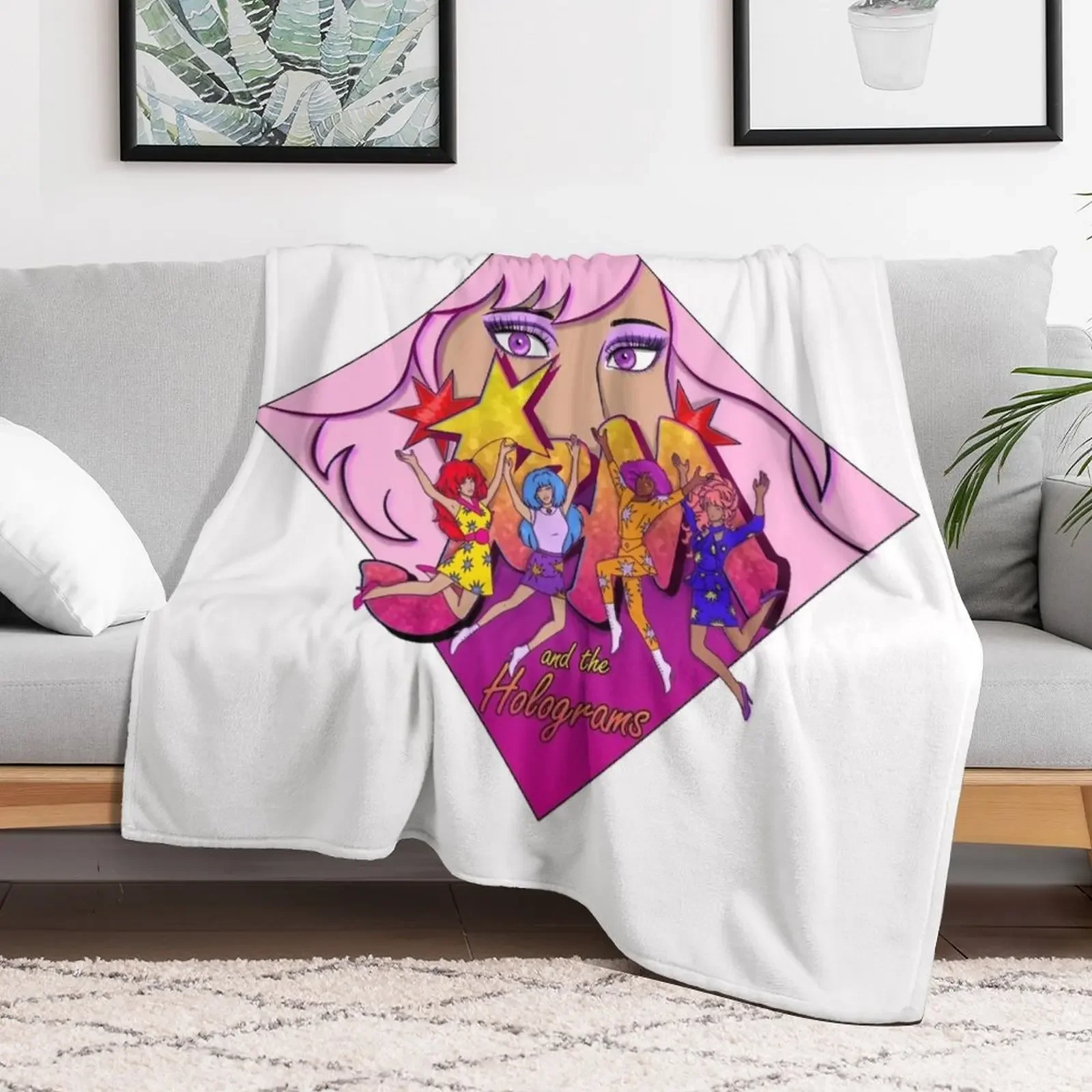 Jem and the Holograms - Jump! Throw Blanket All Season Lightweight Soft Blanket for Bed