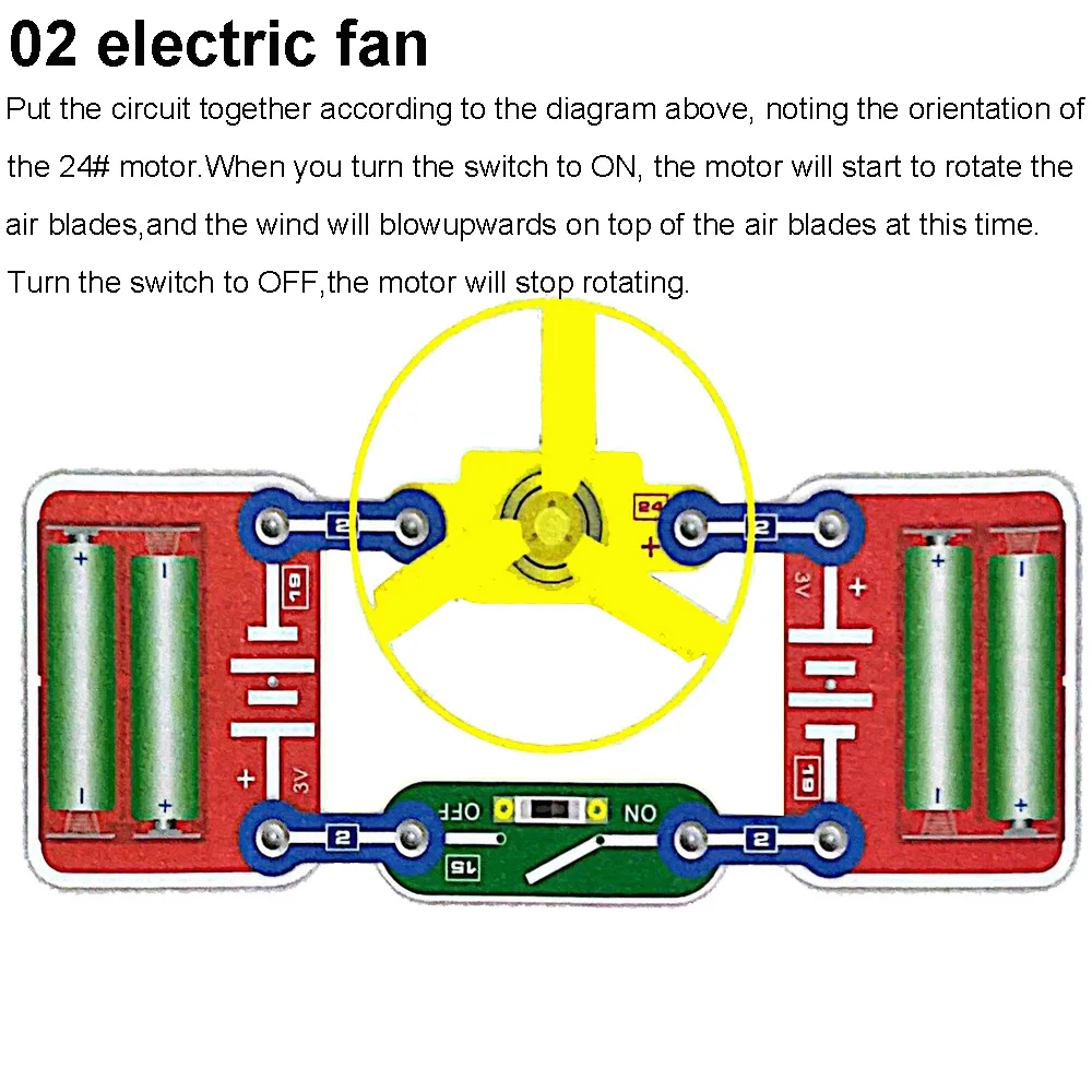 Science Experiments Kits Circuits Electronic For Kids 31 Piece Circuito Electrico niños For Children STEM Toys Science Kits New