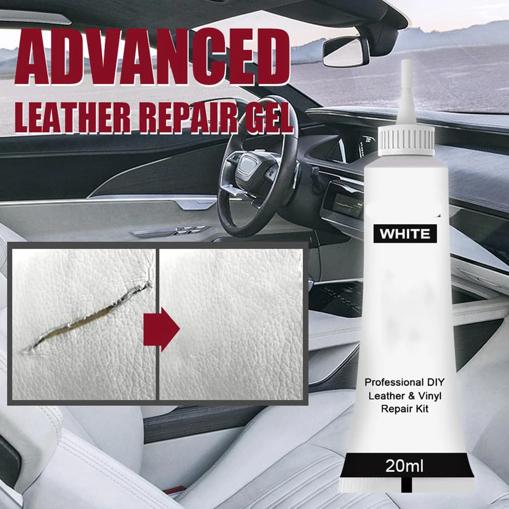 20ml Leather Repair Cream Kit Color Restore Tools for Leather Car Seat Bag Sofa Scratch Cracks Rips Leather Car Wash Tool