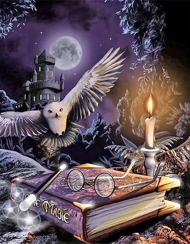 Home Decor Catalog - Magic Owl with Spell Book 5D