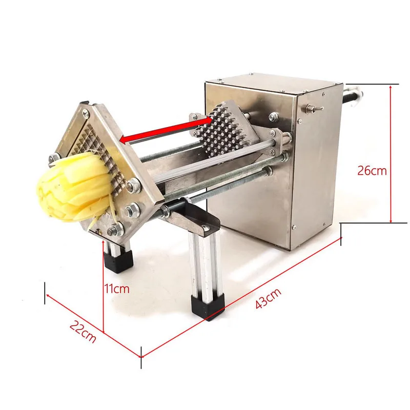 Automatic Electric 110V/220V High Speed Model French Chip Stripe Cutting Machine Potato Chip Cutting Machine