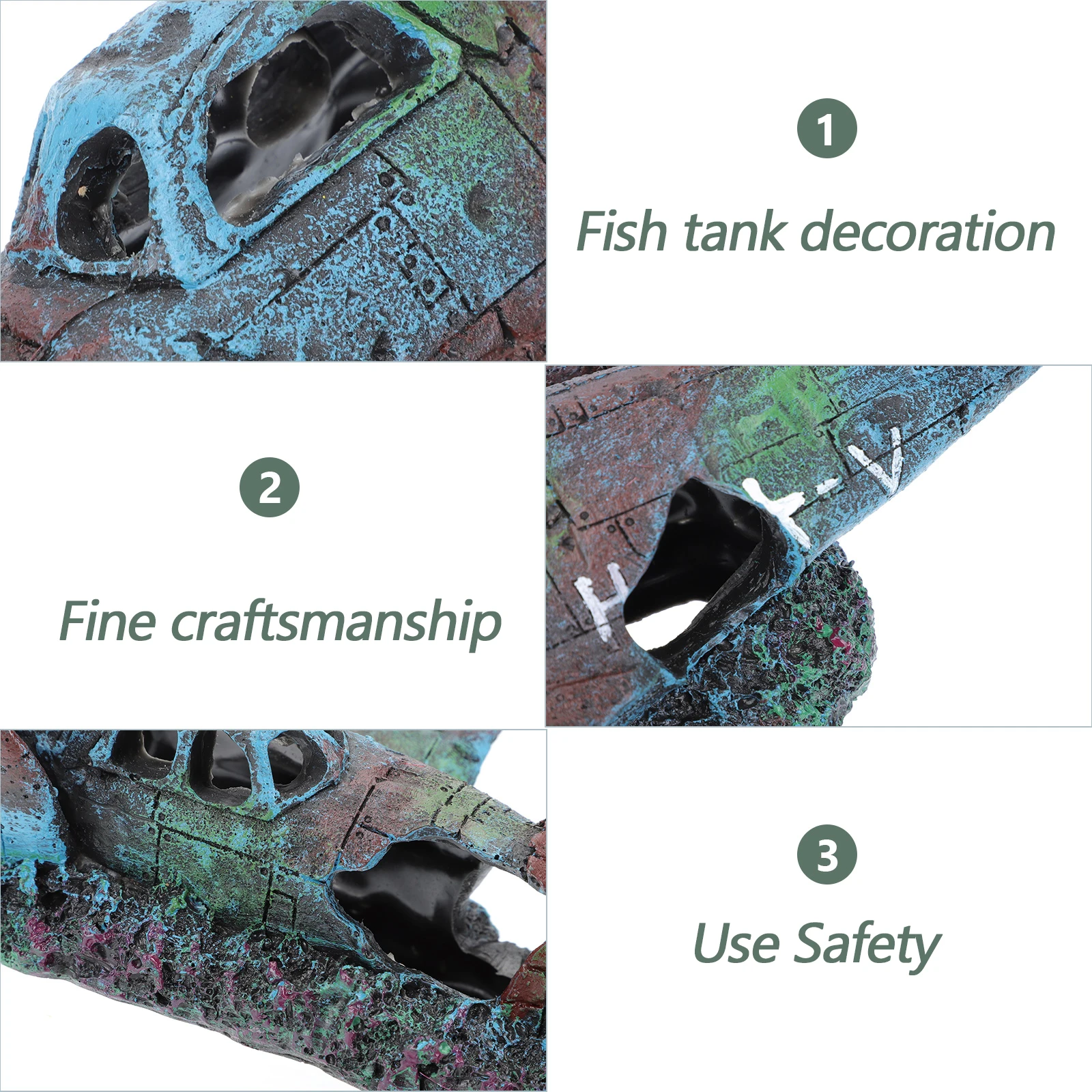 

Resin Fighter Statue Craft nament for Tank Aquarium Decoration Environmental Friendly Safe Realistic Specially Designed for Fish