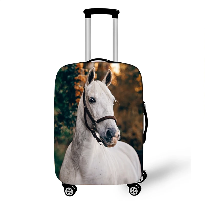 Animal Horse Print Luggage Cover for Travelling Elastic Anti-dust Trolley Case Covers Travel Accessories Cute Suitcase Cover