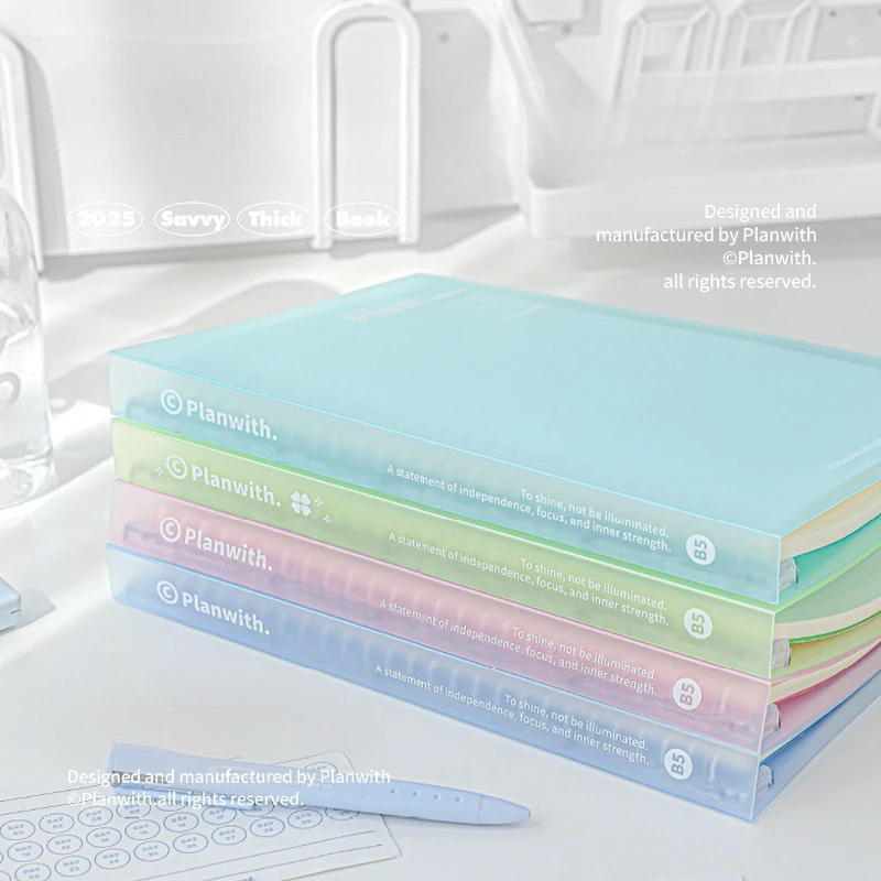 

50 листов, прозрачная обложка, блокнот B5, INS, простота, эстетический прозрачный переплет для школьников, вкладыш, сладкий модный блокнот