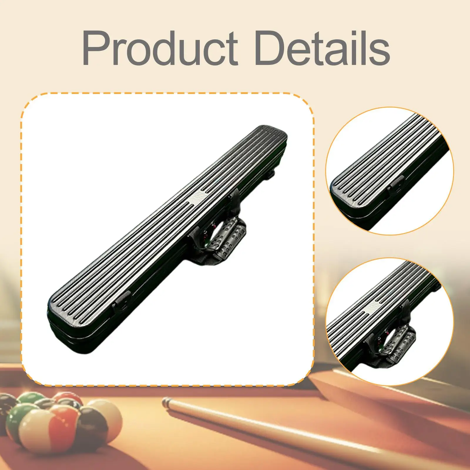 

Чехол для бильярдного кия, жесткий водонепроницаемый органайзер из АБС-пластика, защитный кейс для бильярдных принадлежностей, для игровой комнаты и путешествий