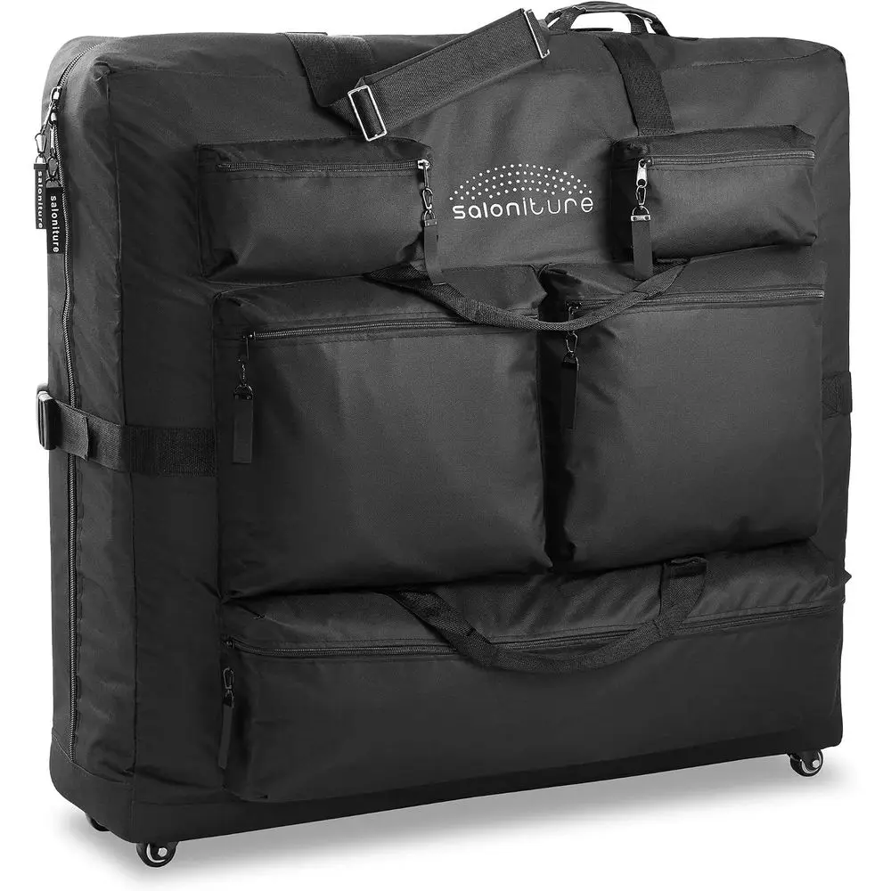 Sniture Unil Carry Case or Massage Table, Proional Carrying Bag with Wheels and Storage kets