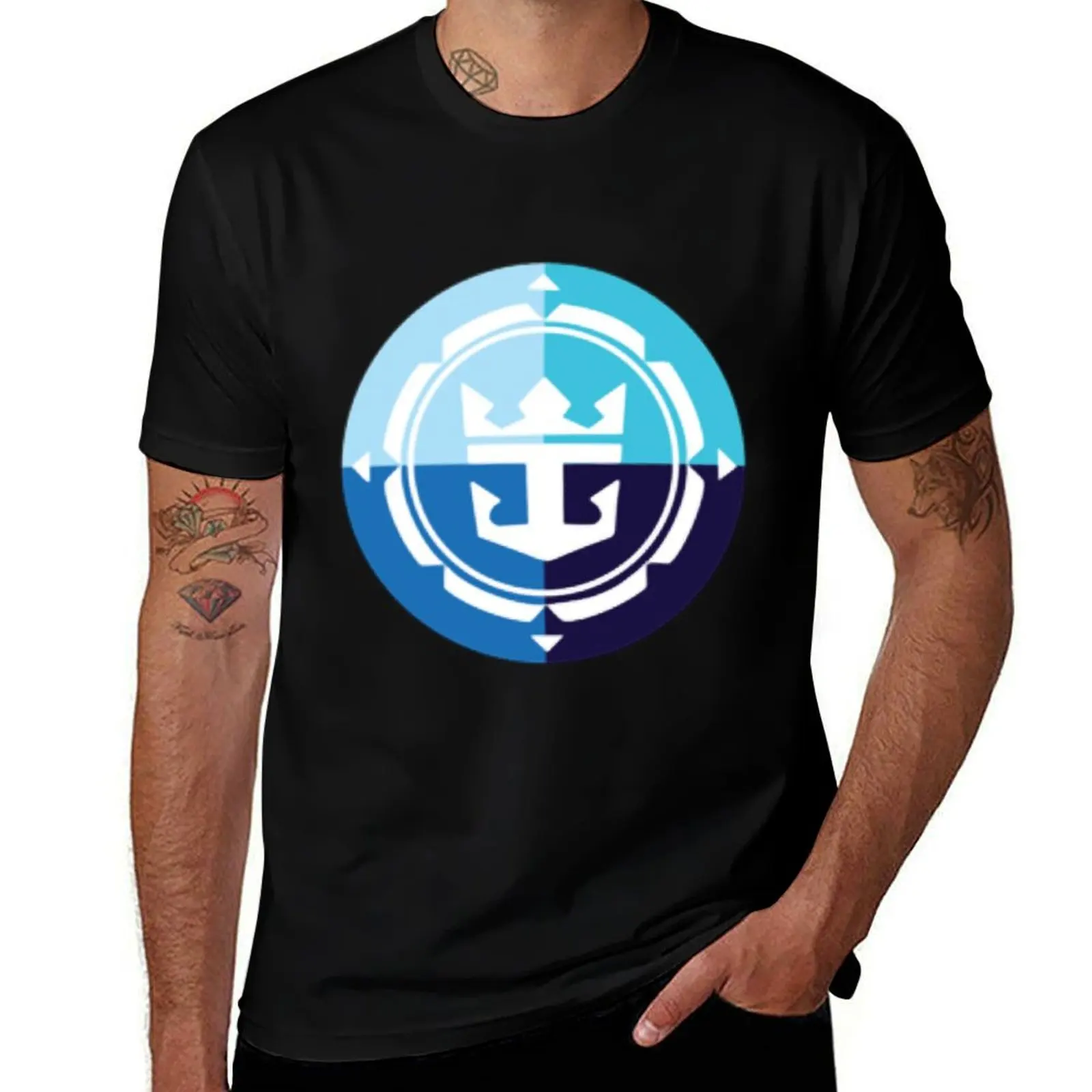 Royal Caribbean T-Shirt football t shirt Funny t-shirt Man t-shirt black t-shirts for men