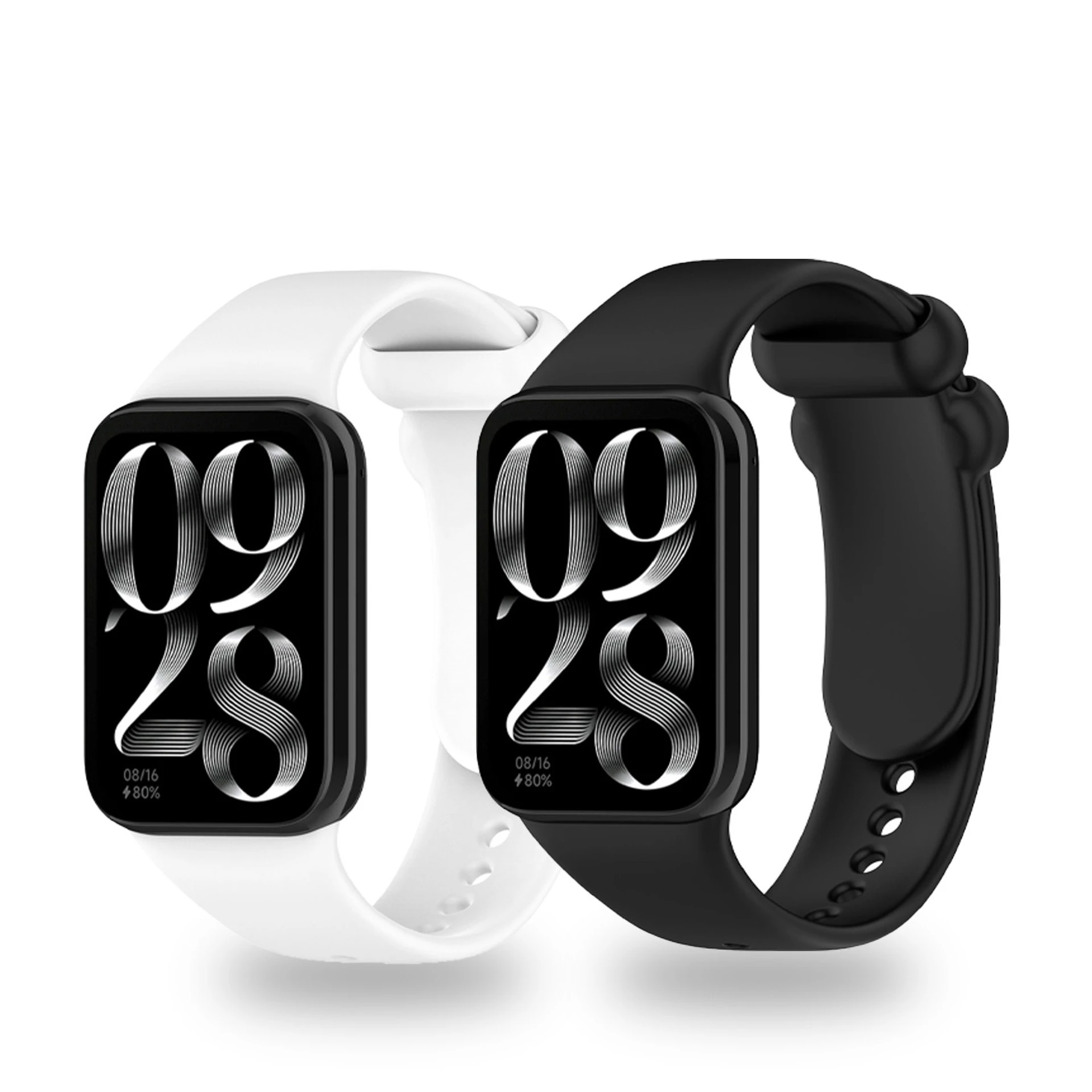 Stylish Liquid Silicone Watch Strap Suit for Redmi Watch 4/5 and Miband 8pro/9pro High-quality Silicone Strap