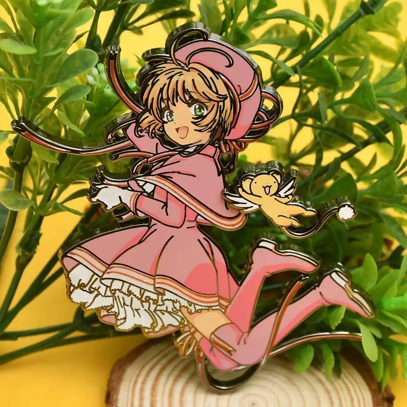 Kawaii Card Captor Sakura Brooch Cartoon Badge Pin Clothes Backpacks Accessories Toys Anime Peripheral Cosplay Decorate Gifts