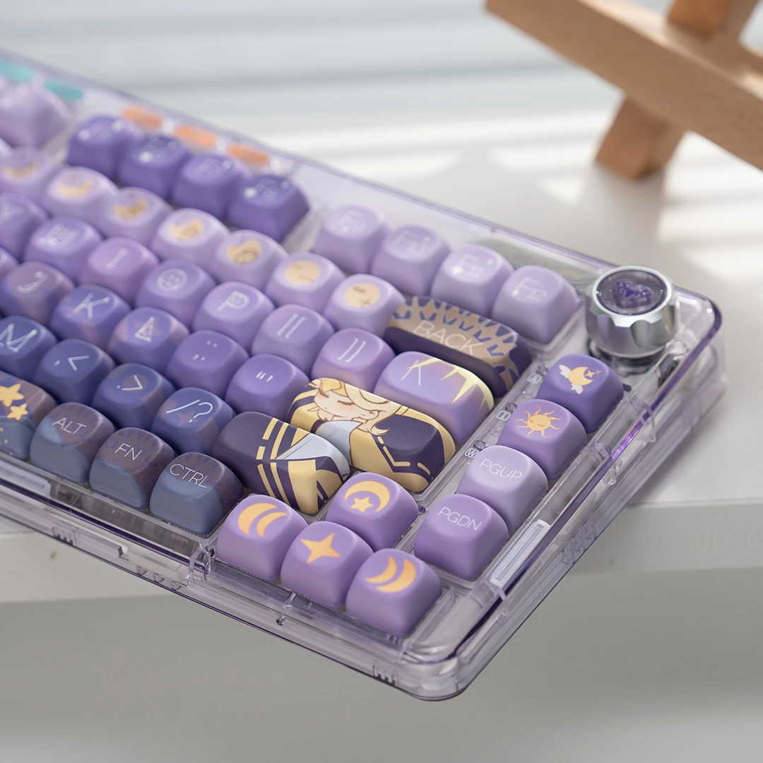 Keycap MOA Galaxy Dream 귀여운 만화 PBT 소재 승화 적응 기계식 키보드