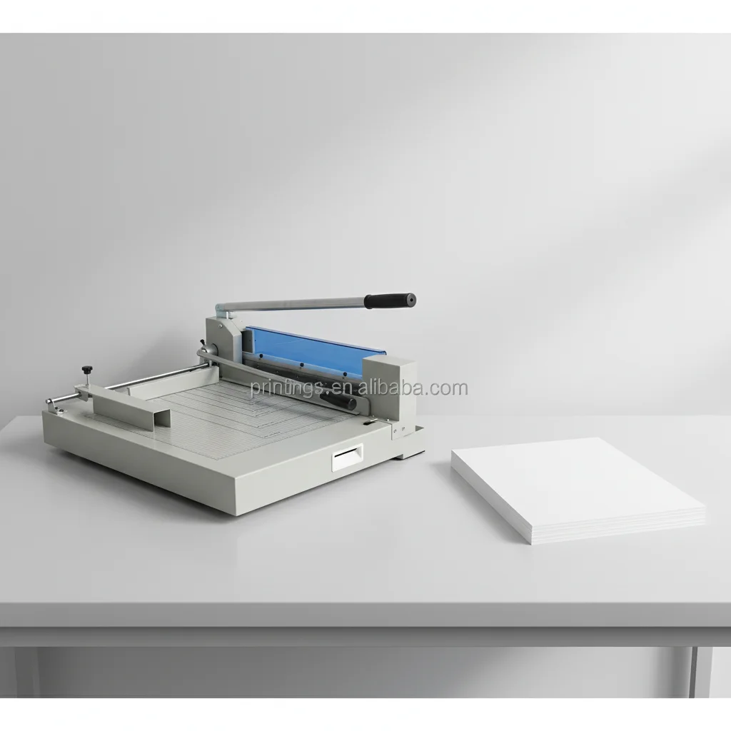 Manual A3 Paper Guillotine Cutter Steel Base 440mm Cutting Width Effortless Trimming Office School