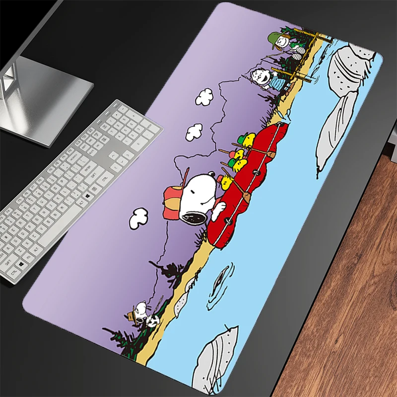 Alfombrilla de ratón Snoopy Gamer, alfombrilla de escritorio para PC, ordenador, alfombrilla de ratón Sexy de Anime, alfombrilla para teclado, portátil de oficina, accesorios antideslizantes para juegos, alfombrilla
