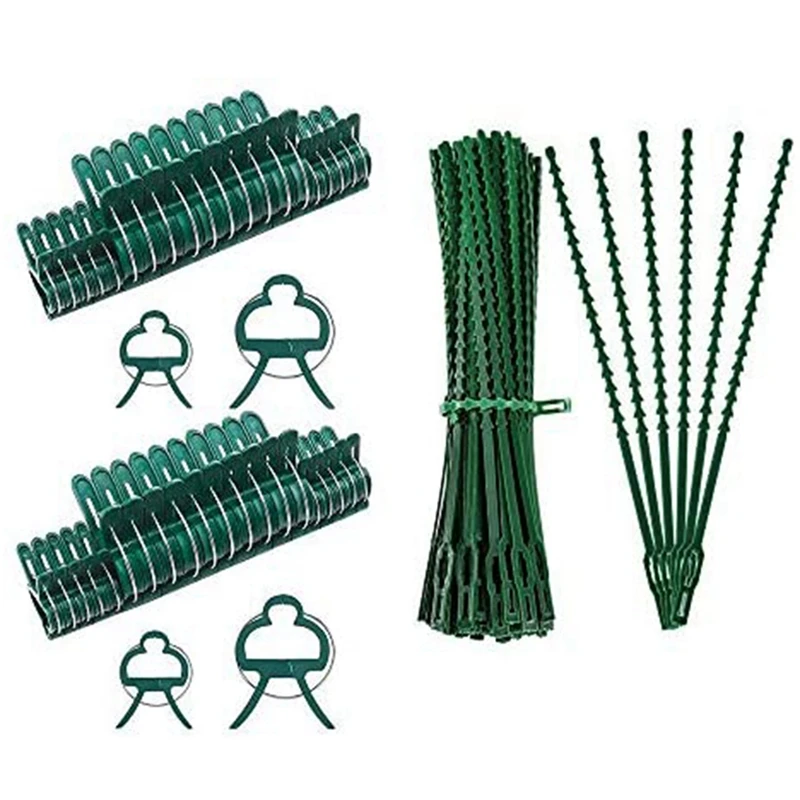 Plant Support Clip Ties Gardening Gentle Plant & Flower Clamps Supporting Climbing Vines Stalks Trellis Netting