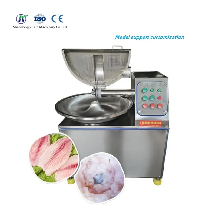 Commercial Industrial Meat Bowl Cutter Sausage Meat Mixer Blender Cutter Mixing Machine Cut