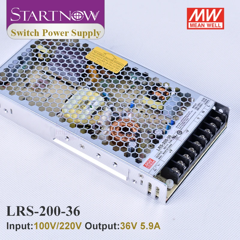 Startnow LRS-350-36 Switch Power Supply for Laser Controller Original MW Taiwan Meanwell Switching Power Supply 24V 36V 48V 350W