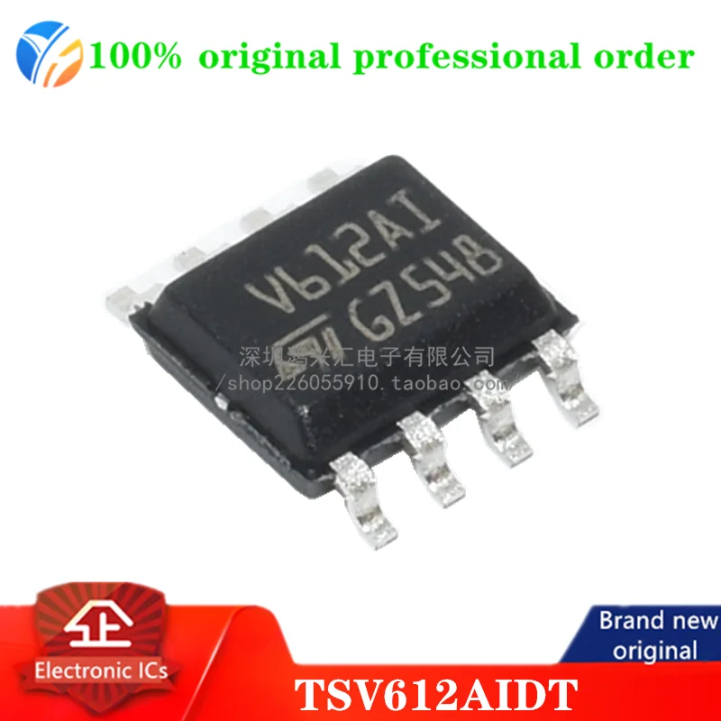100% original TSV612AIDT Op Amp Dual GP R-R I/O 5.5V 8-Pin SO N T/R