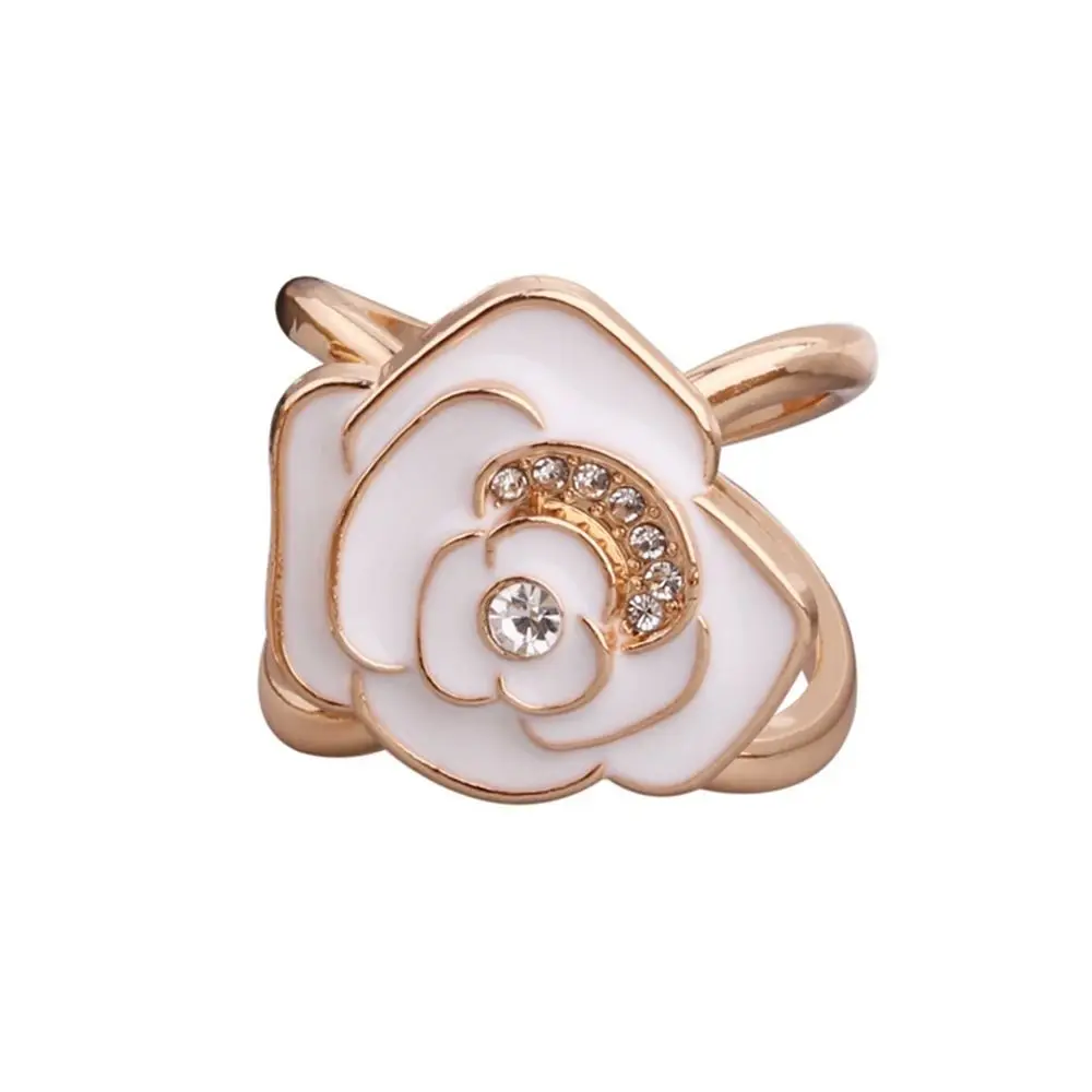 ファッション合金スカーフバックルクリスタル結び目アーティファクトスカーフクラスプ DIY 多機能ブローチジュエリーアクセサリー