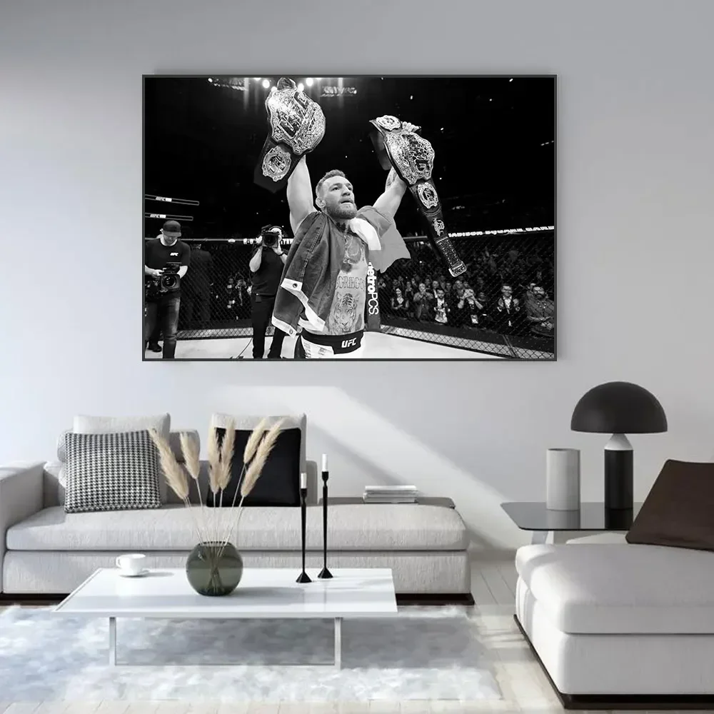 Conor McGregor Professional Boxer, Motivational Wall Art, HD Canvas Print Poster, Home, Living Room, Room Decoration