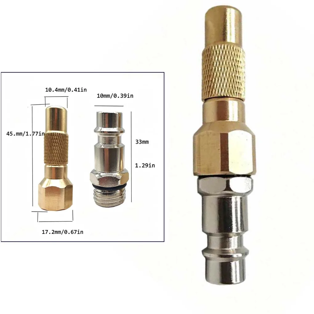 G1/4 Quick Connect Air Compressor Nozzle Brass Screw Tire Inflation Connector For Milton And DIN Type Pneumatic Tools Car